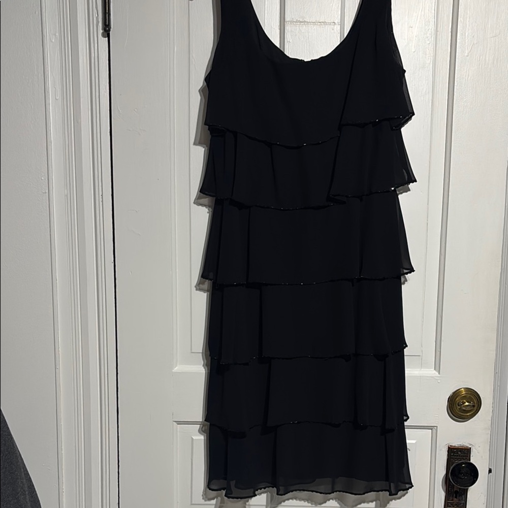 Elegant Black Layered Dress